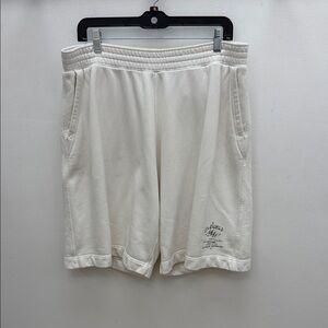 Classic White Athletic Men's Shorts
